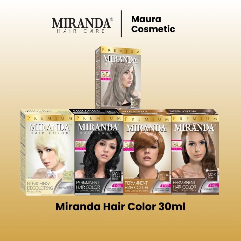 Miranda Semir Rambut Hitam, Coklat, Blonde 30ml || Maura Cosmetic