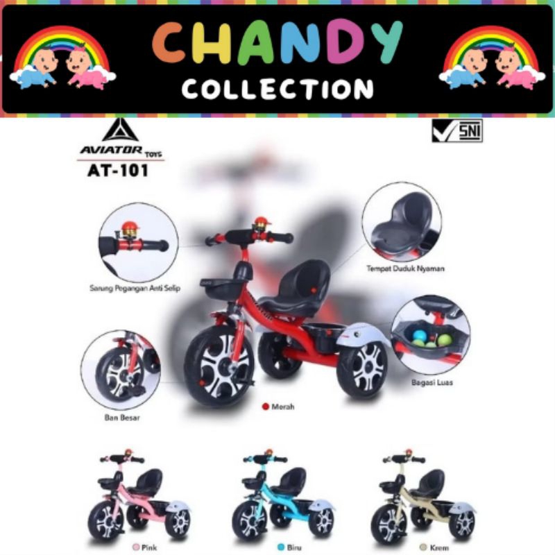 SEPEDA ANAK RODA TIGA AVIATOR AT 101