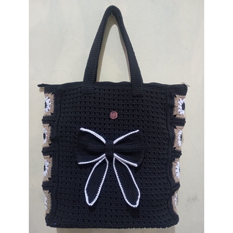 Tote bag rajut jumbo