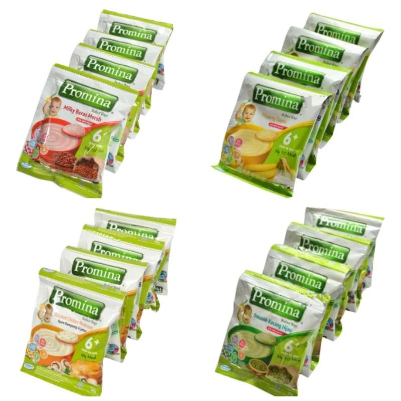 PROMINA BUBUR BAYI 6+ BULAN KE ATAS 1 RENCENG ISI 8 SACHET