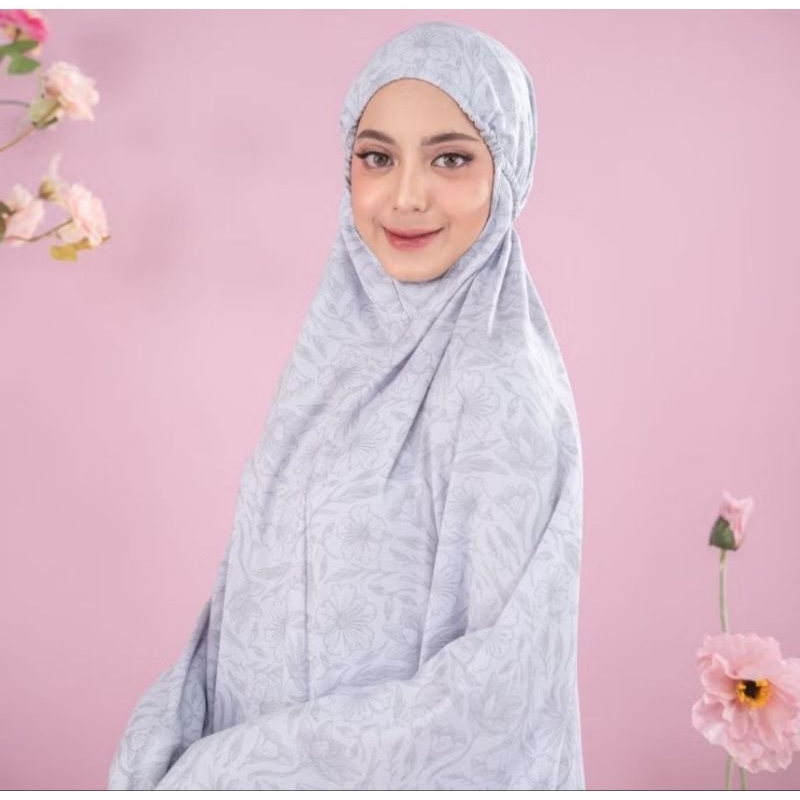 MUKENA TAZBIYA X ZIANISA FIRANIA ASH GREY ORIGINAL l MUKENA RAYON PREMIUM