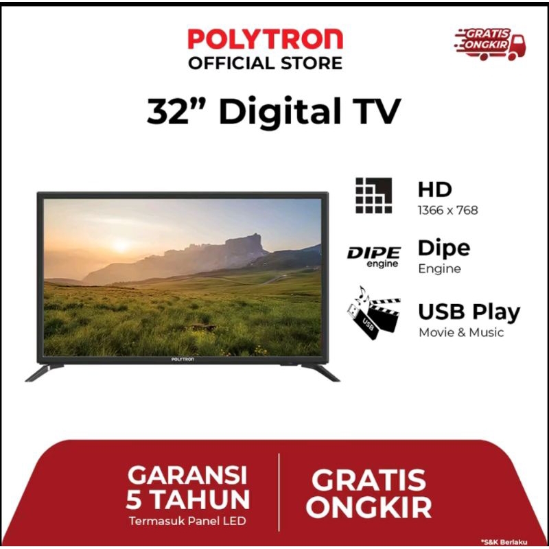 LED TV Polytron 32v1853 32 inch
