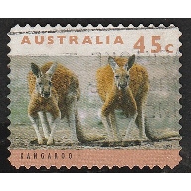 

A 11757 SATU BUAH PRANGKO AUSTRALIA NOMINAL 45C TEMA SATWA KANGAROO DENGAN KONDISI SUDAH ADA CAP