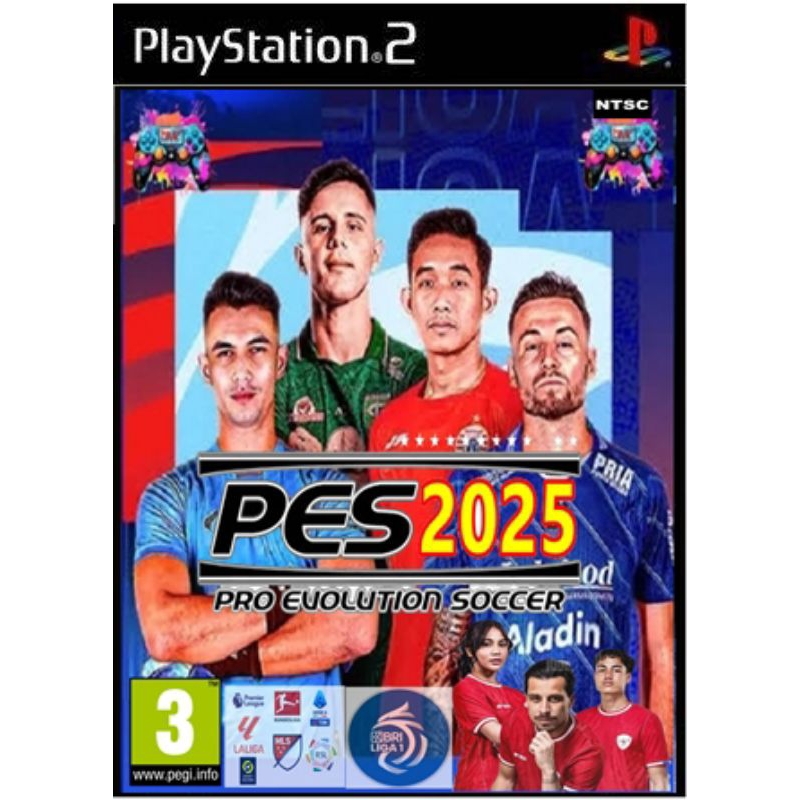 KASET PES PRO EVOLUTION SOCCER LIGA BRI 2024 2025 PS2 PS 2