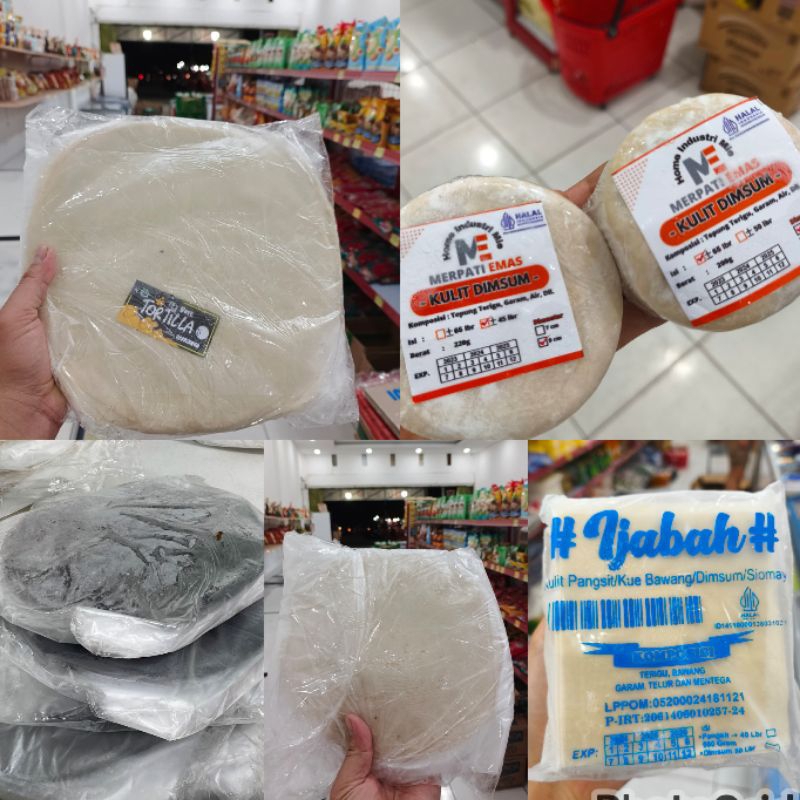 

Tortilla Kulit Kebab isi 20 / Kulit Dimsum / Kulit Pangsit