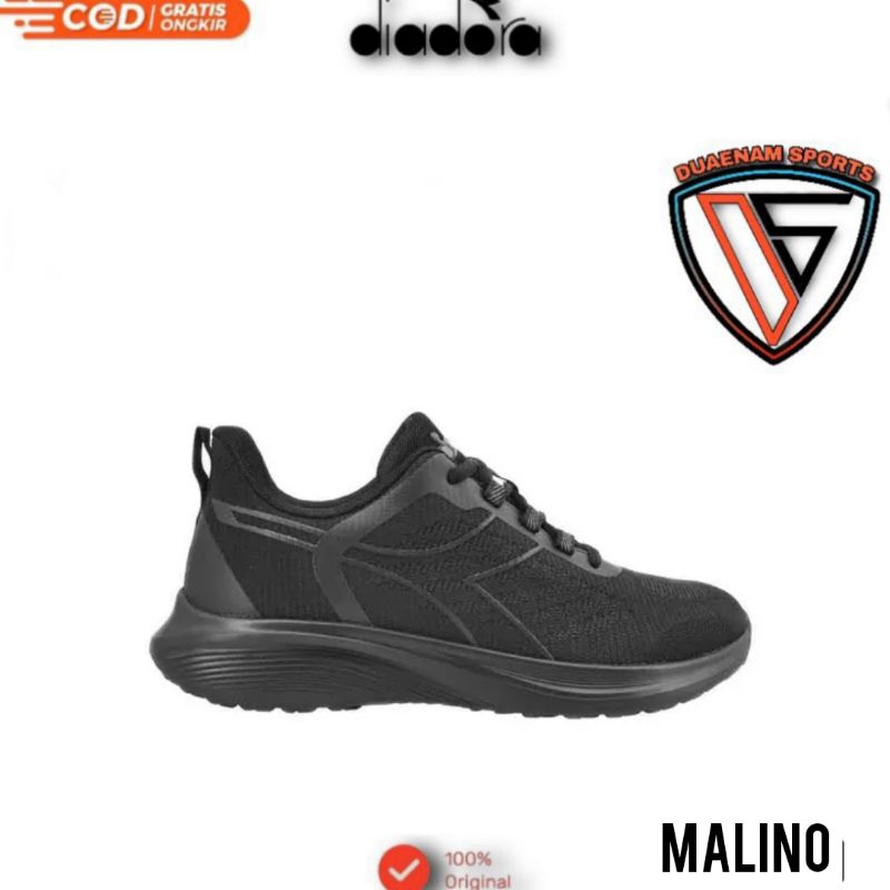 SALE DIADORA MALINO UNISEX RUNNING SHOES-MONO BLACK