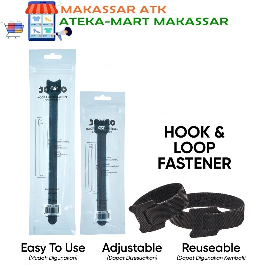 

[BKS/10PCS] JOYKO PENGIKAT KABEL HOOK & LOOP FAST HOLF-1-15B HOLF-1-20B