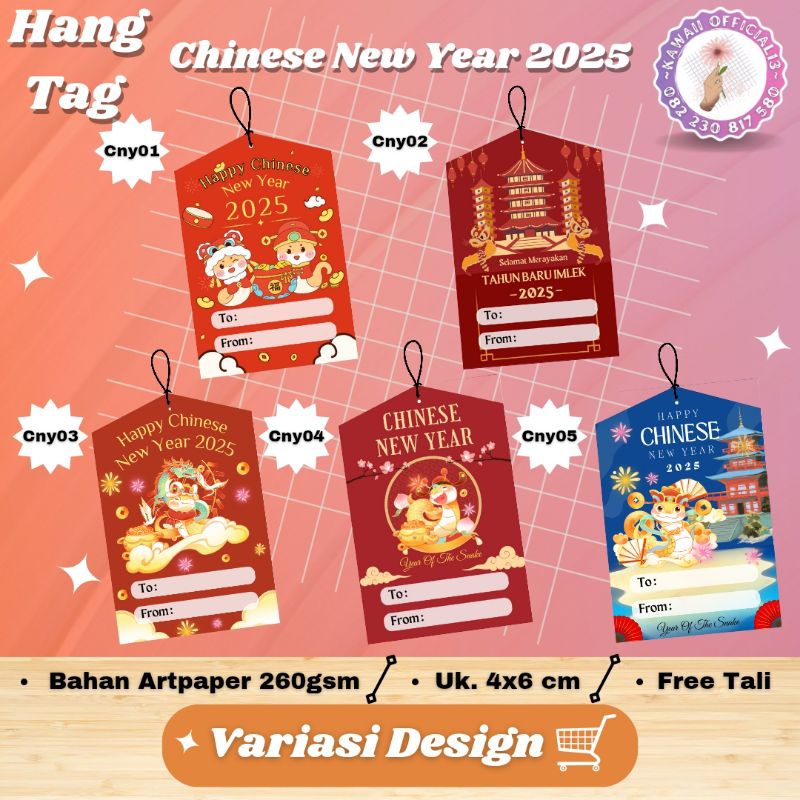 

HANG TAG CHINESE NEW YEAR 2025 / FREE TALI