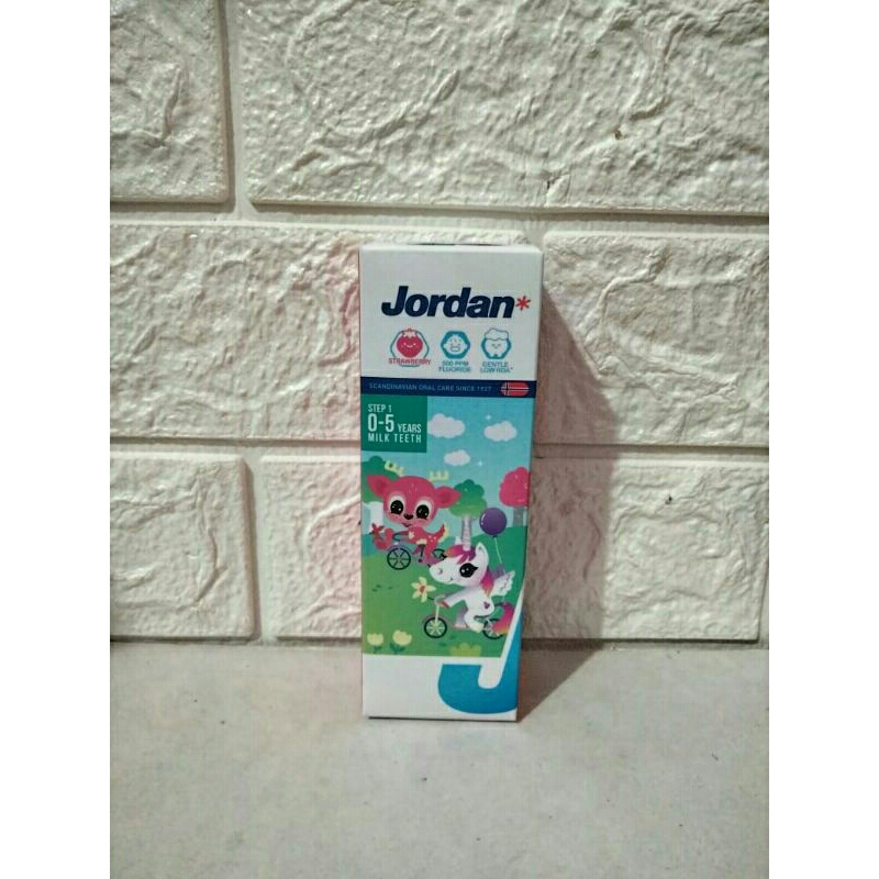 jordan pasta gigi usia 0-5 tahun step 1