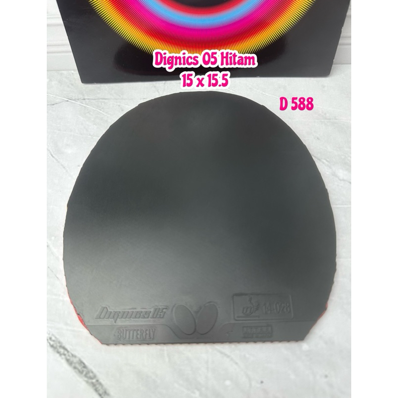 SECOND KARET BET BAT TENIS MEJA PINGPONG BUTTERFLY DIGNICS 05 HITAM ORIGINAL MARKET JAPAN