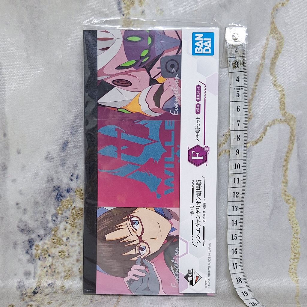 

Neon Genesis Evangelion Mari Illustrious Makinami Wille Memo Pad Notepad Note Notebook Buku Ichiban Kuji F Prize Evangelion 3:0+1:0 Unit 13 Starting