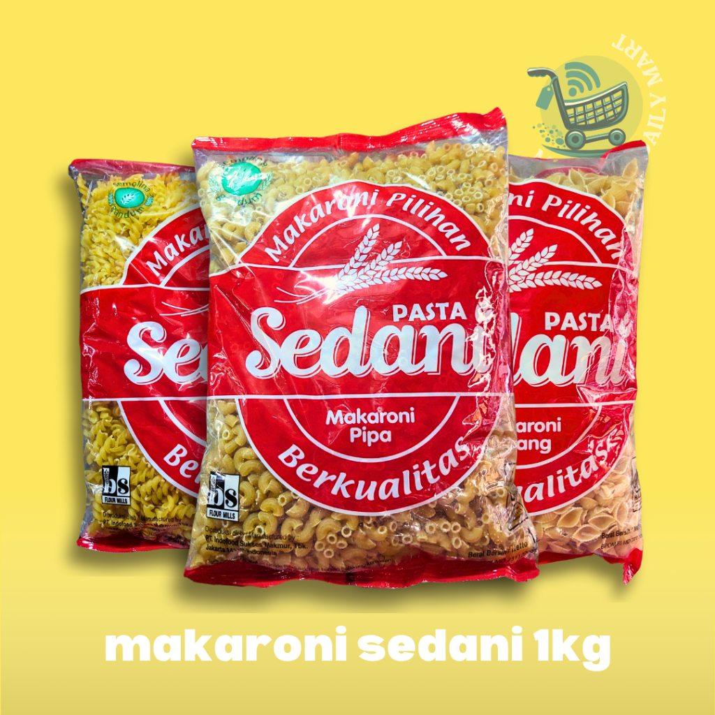 

MAKARONI SEDANI SAYUR SOP PIPA SPIRAL KERANG 1KG