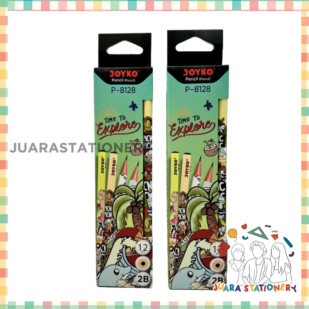 

(209) JUARASTATIONERY Pensil 2B Joyko P-8128 Satuan Pensil Motif Kartun / Pensil Ujian Pensil Sekolah