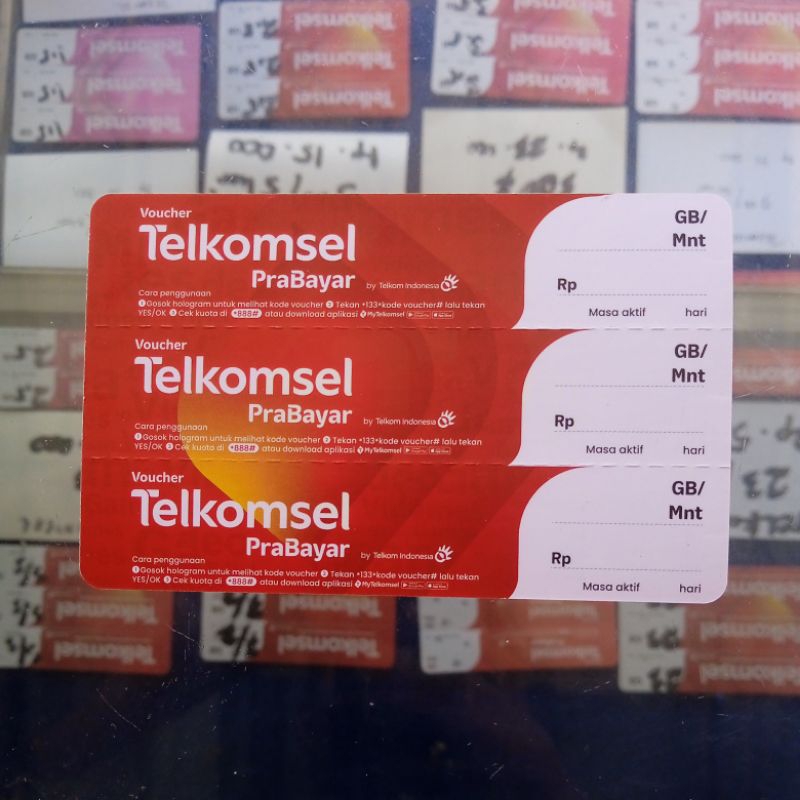 voucher telkomsel Jabar-jabodetabek kosongan/zero
