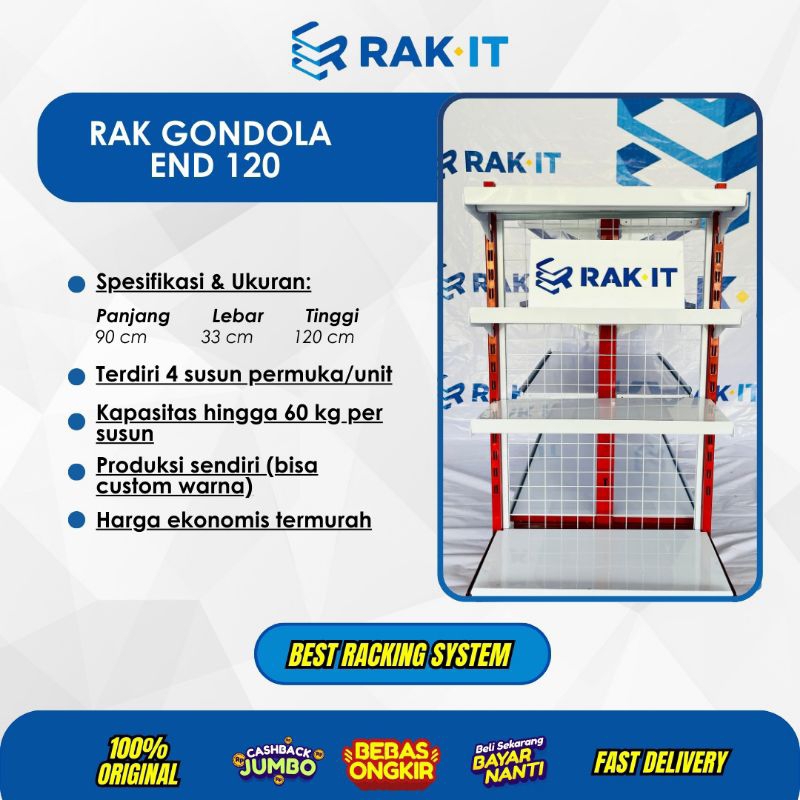 Rak Gondola Minimarket End