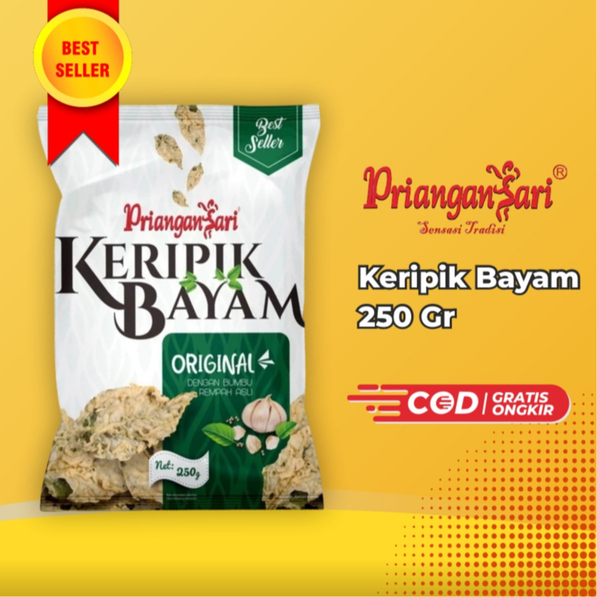 

Keripik Bayam Kemasan Premium Priangansari 250Gram