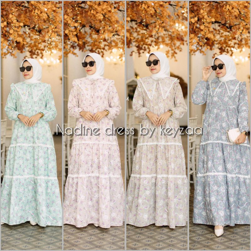 Nadine Dress by Keyzaa Gamis Bunga