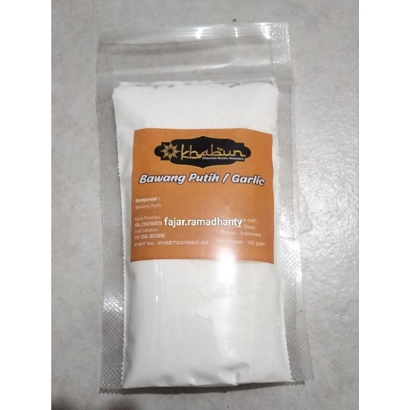 

Bawang putih/Garlic Powder 50gr-100gr