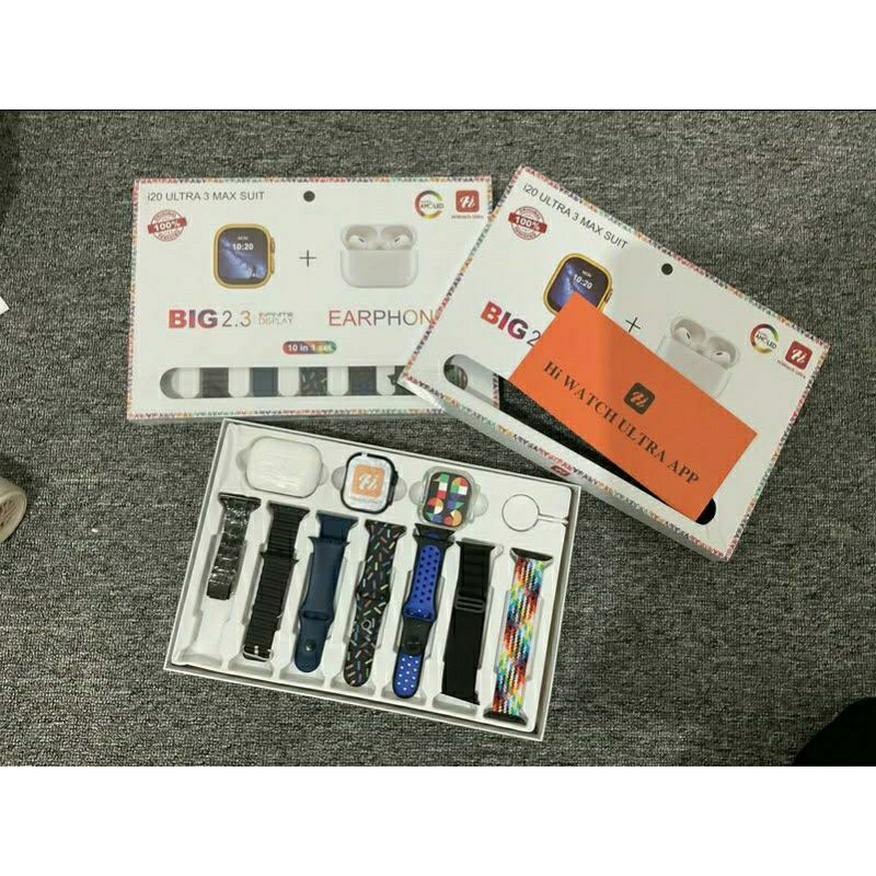 smartwatch i20 ultra 3 max suit 10 in 1