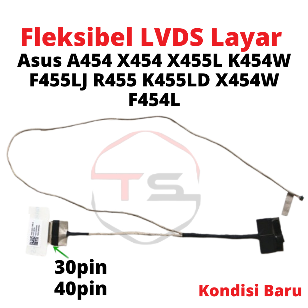 Kabel Fleksibel LCD Layar ASUS A454 X455L A455L X454 K454W F455LJ R455 K455LD X454W F454L New Origin