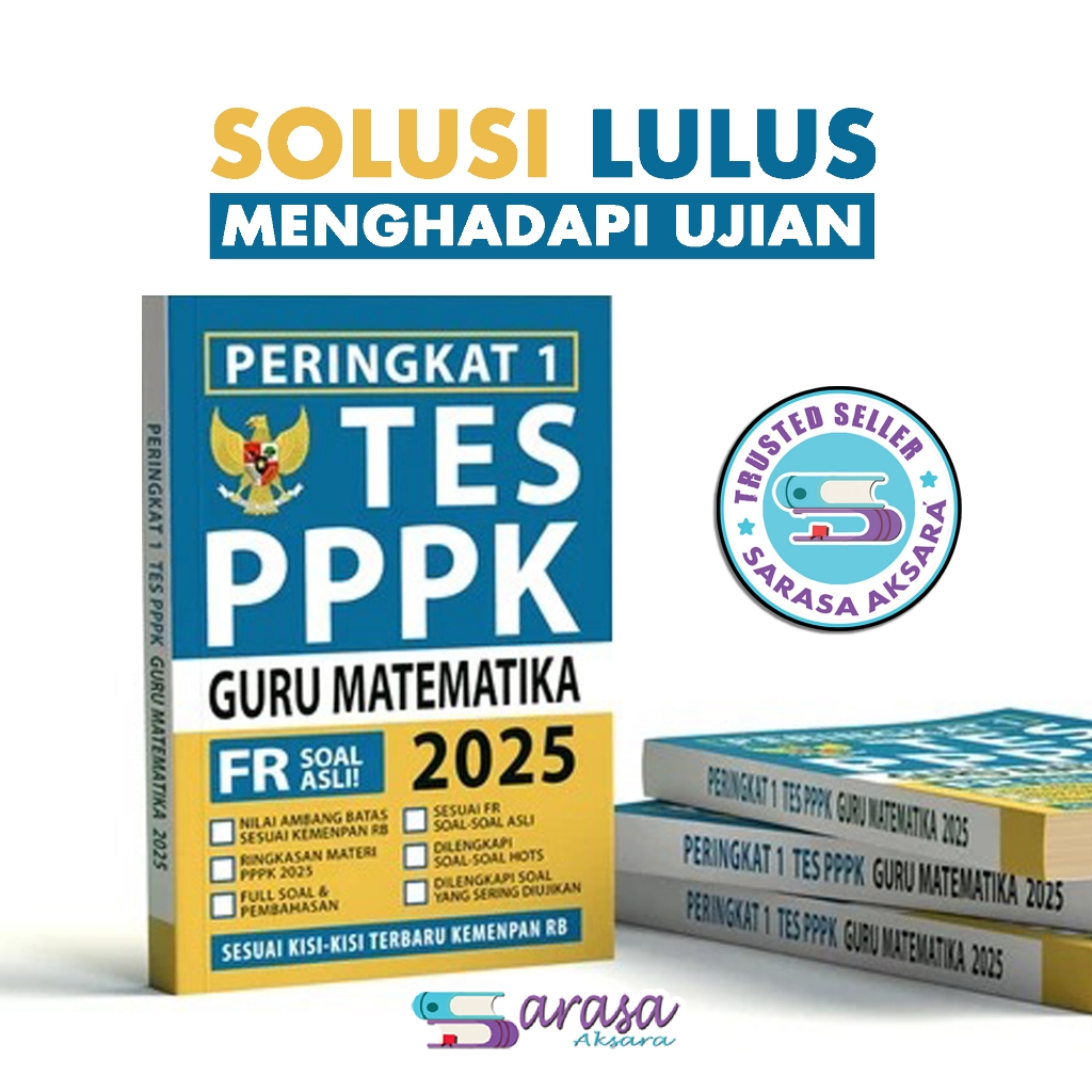 Buku PPPK GURU MATEMATIKA 2025 - Peringkat 1 PPPK GURU MATEMATIKA 2025