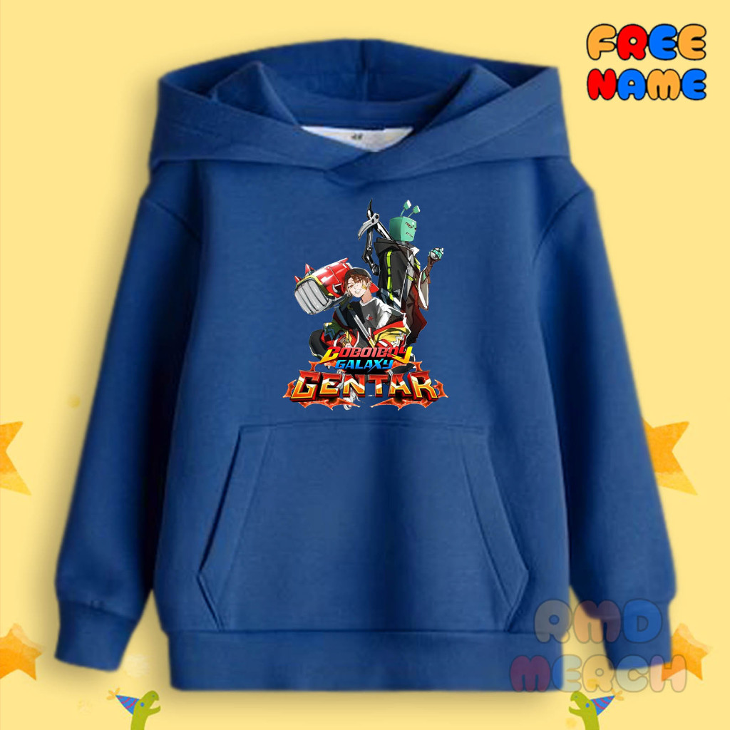 Hoodie Anak Boboiboy Galaxy Gentar dan Adudu Sweater Anak BoboiboyGalaxy Terbaru