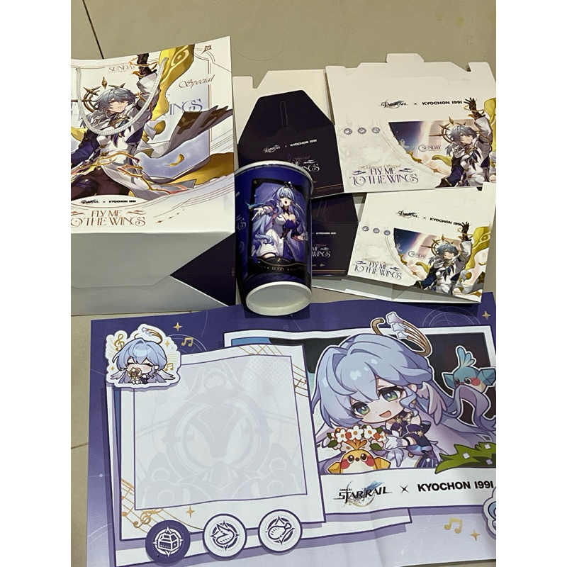 Merch Honkai. star rail Hsr 2025 Sunday robin Kyochon 1991 Fly me to the wings Limited Paperbag Box 