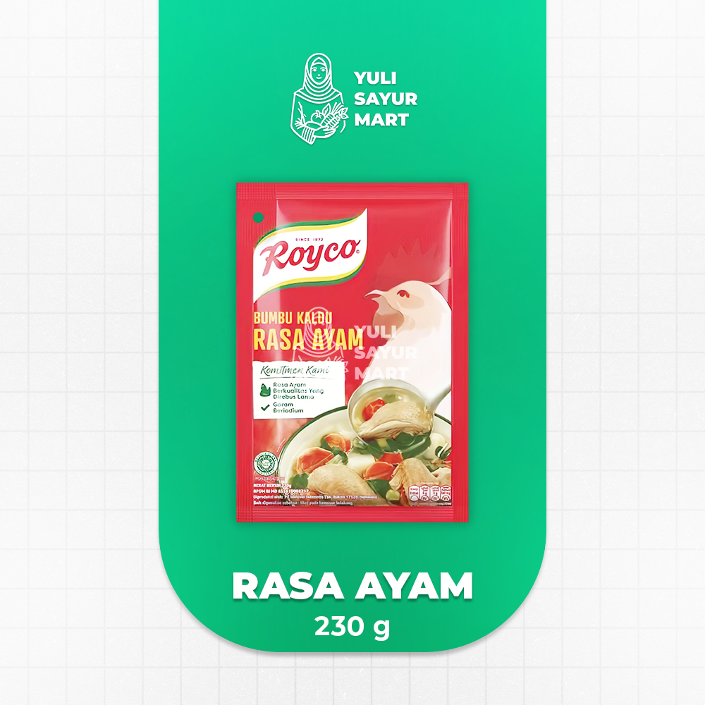 

Royco Bumbu Kaldu Rasa Ayam 230g - Yuli Sayur Mart