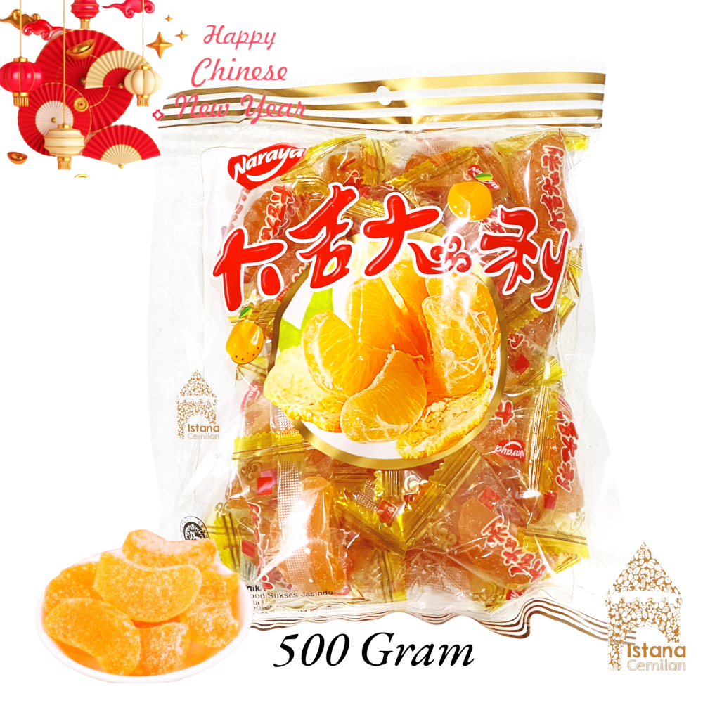 

Naraya Permen Jelly Jeruk Orange Imlek 500 Gram