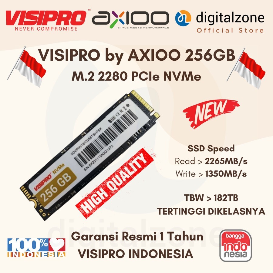 Visipro SSD 256GB M2 NVMe 256GB NVMe M2 256GB NVMe Visipro 256GB NVMe SSD