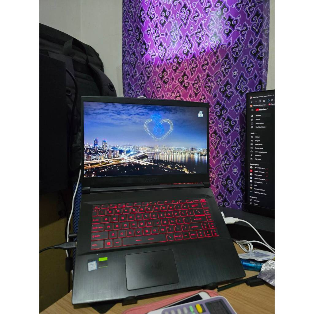 MSI GF63 Thin 9SCSR Intel i7-9750H, GeForce GTX1650Ti, RAM DDR4 24 GB Second