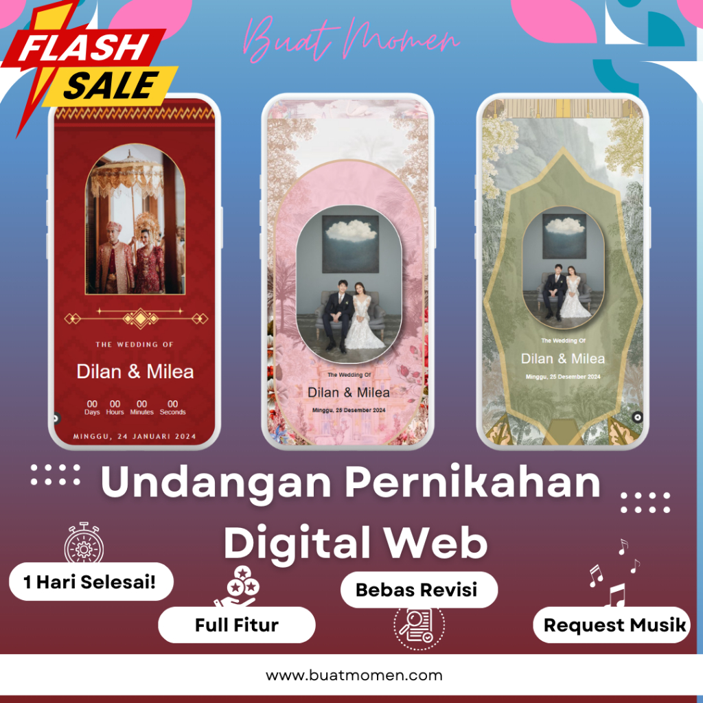 Undangan Website Pernikahan | Undangan Nikah Digital | Wedding Website Digital | Undangan Pernikahan
