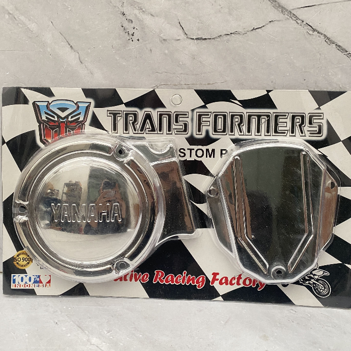 Cover Tutup Blok Bak Magnet Kopling RX King RXK Transformer Chrome Yamaha