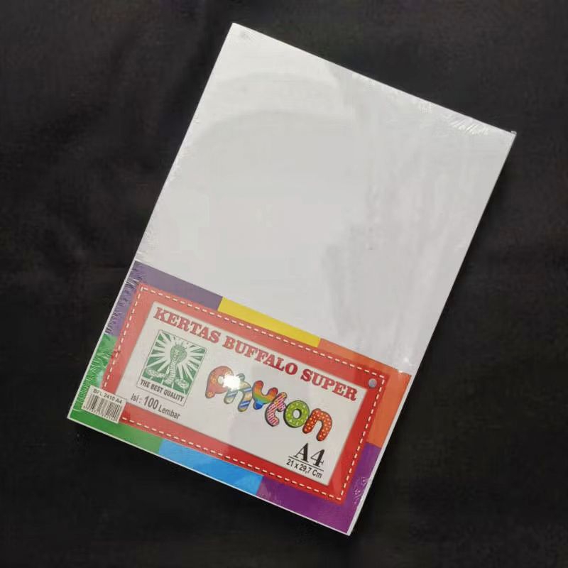 

Kertas Bufalo / Kertas Cover Putih A4 (per pak)