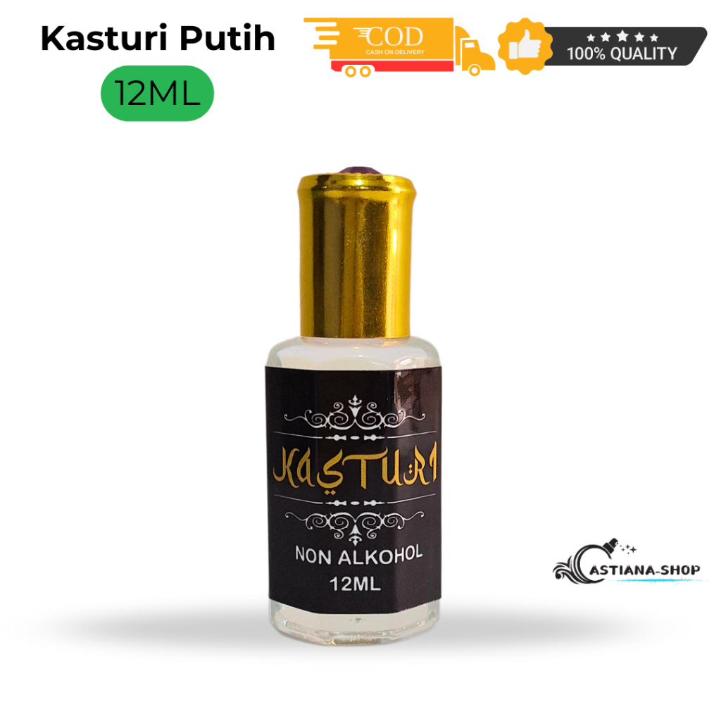 Kasturi Putih Parfum Arab Murni Minyak Wangi Non Alkohol