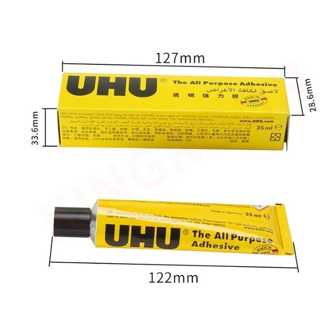 

lem uhu transparant original / lem uhu 35 ml / uhu all purpose / lem uhu transparant serbaguna