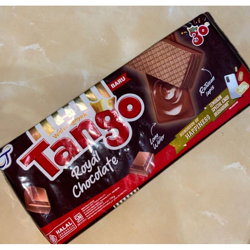 

PROMO Tango wafer long chocolate kemasan 110gr (BELI 5 FREE GIFT)