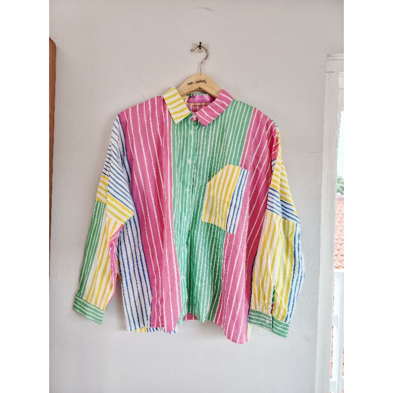Kemeja Stripe Cottonink x nasl
