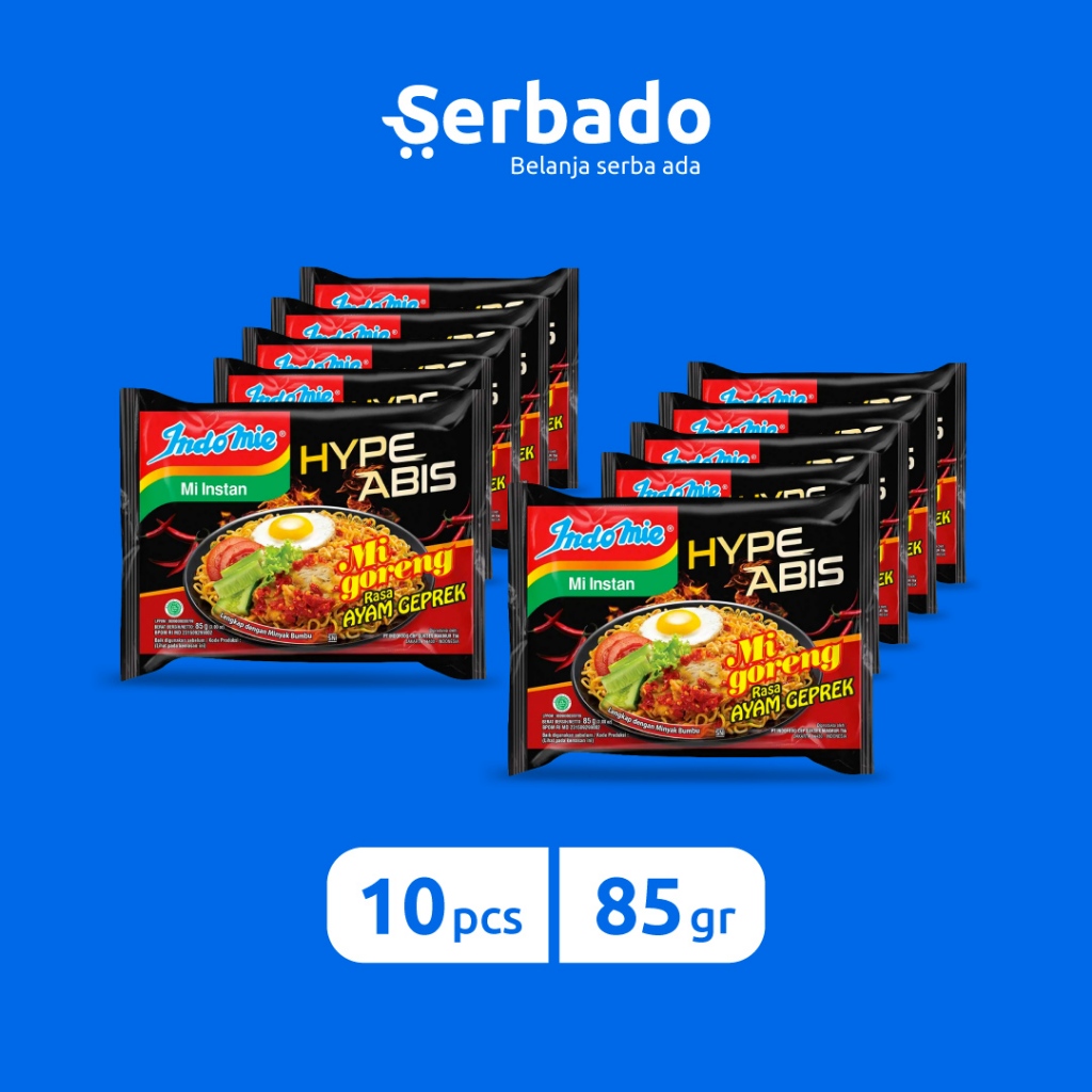 

Indomie Goreng Ayam Geprek HypeAbis 85gr (Isi 10 pcs)