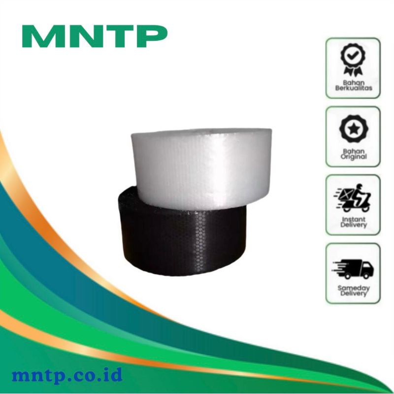 

MNTP Bubble Wrap Hitam Dan Bening 40cm x 50m
