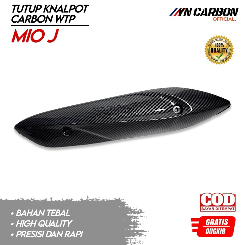 GRATIS BAUT Tutup Knalpot Mio J Gratis Baut Carbon Glossy Tameng Knalpot Carbon Glossy Mio J Cover K