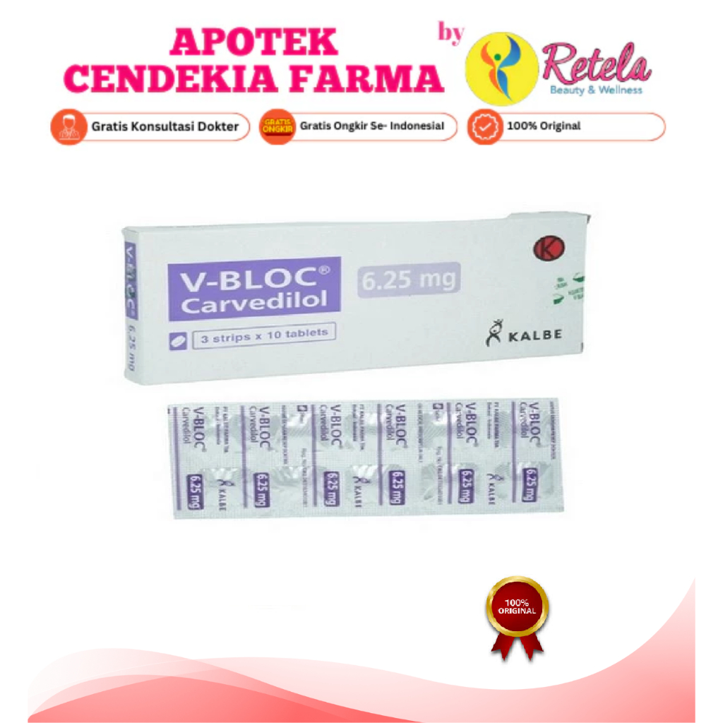 V BLOC 6.25MG / CARVEDIOL / BOX