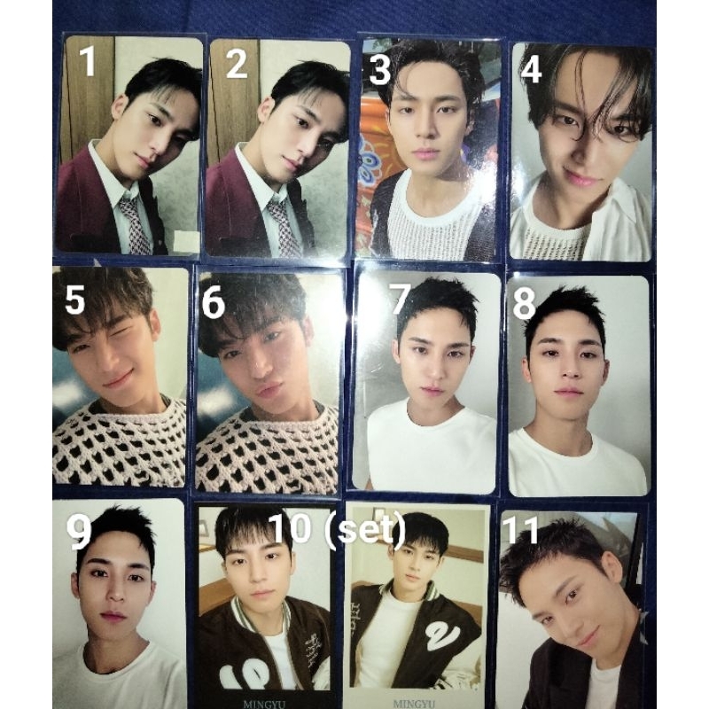 Photocard PC Seventeen Svt Mingyu Wonwoo Jeonghan Seungkwan The8 spill the feels stf carver its memb