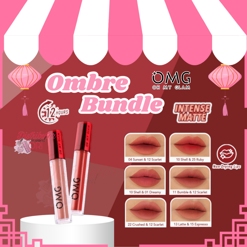 PAKET OMBRE LIPS OMG | Lipcream OMG Ombre Coffee Edition| Ombre Lipcream OMG | | Ombre Lips OH MY GL