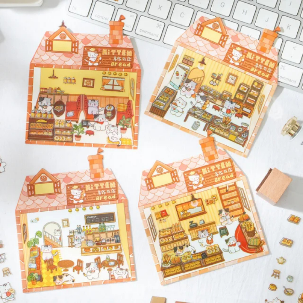 

Stiker 3D lucu dekorasi ruangan mini shop