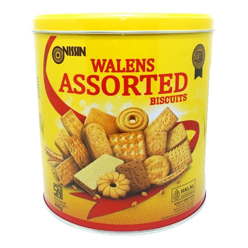

Nissin walens biskuit kaleng assorted 600 g