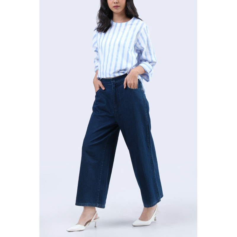 CELANA KULOT DENIM BODYTALK by logo jeans original 100%