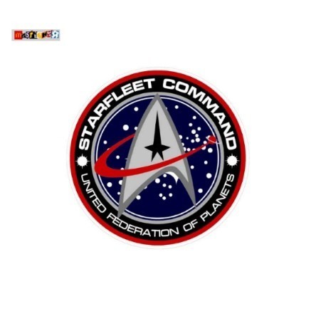 

sticker STAR TREK StarFleet Command logo stiker retro