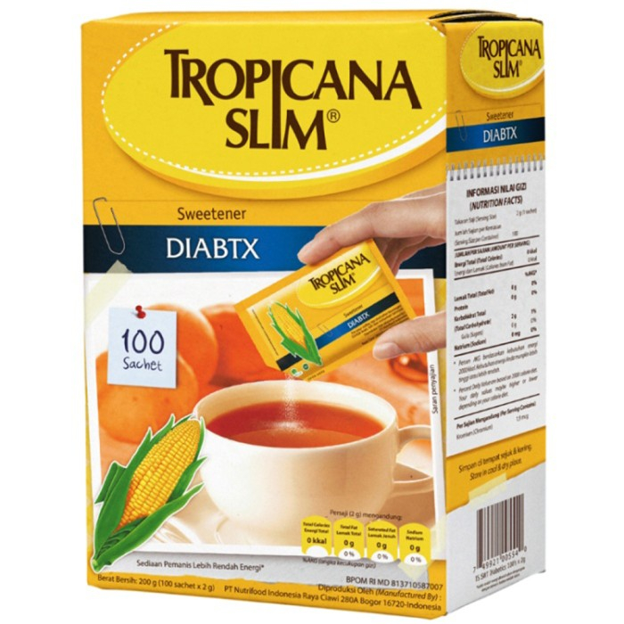

Gula Tropicana Slim DIABTX 25,50,100 Sachet Repack