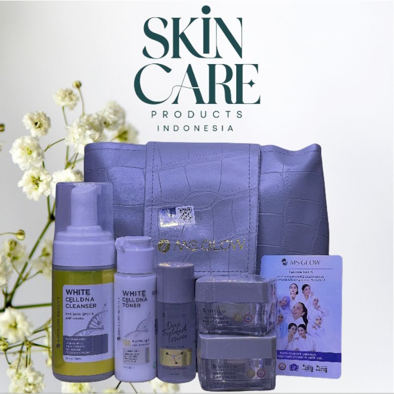 Paket Wajah ms glow 5 in 1 Whitening Series